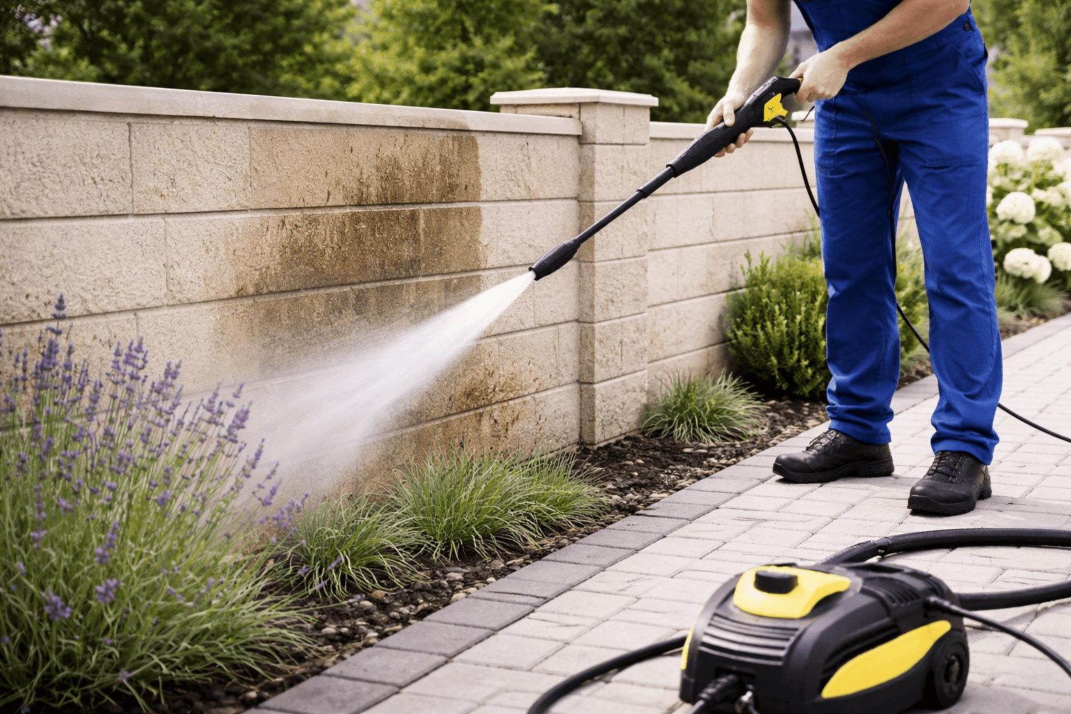 Миття парканних огорож у Тернополі